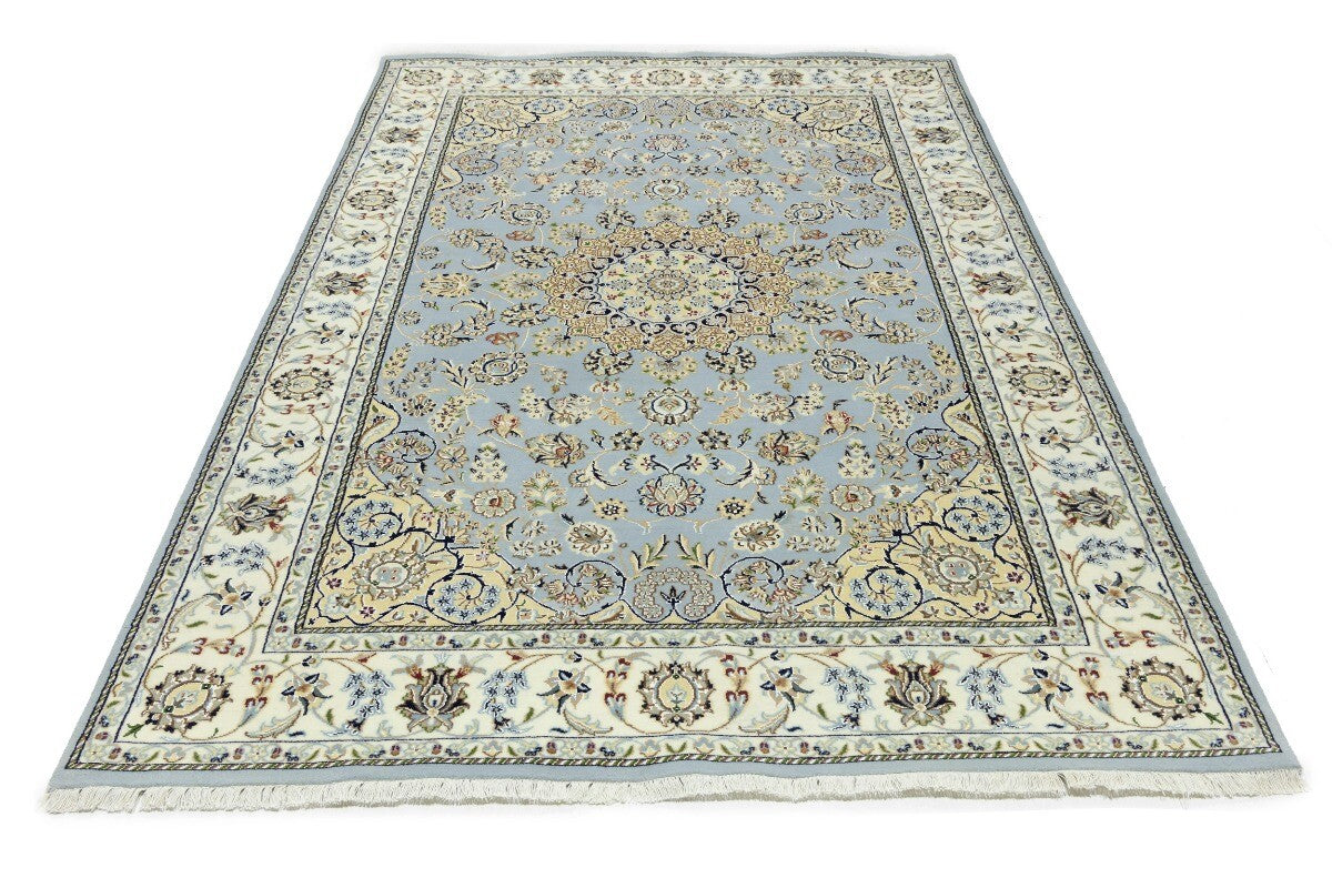 Handmade Indo-Nain Oriental Area Rug Floral