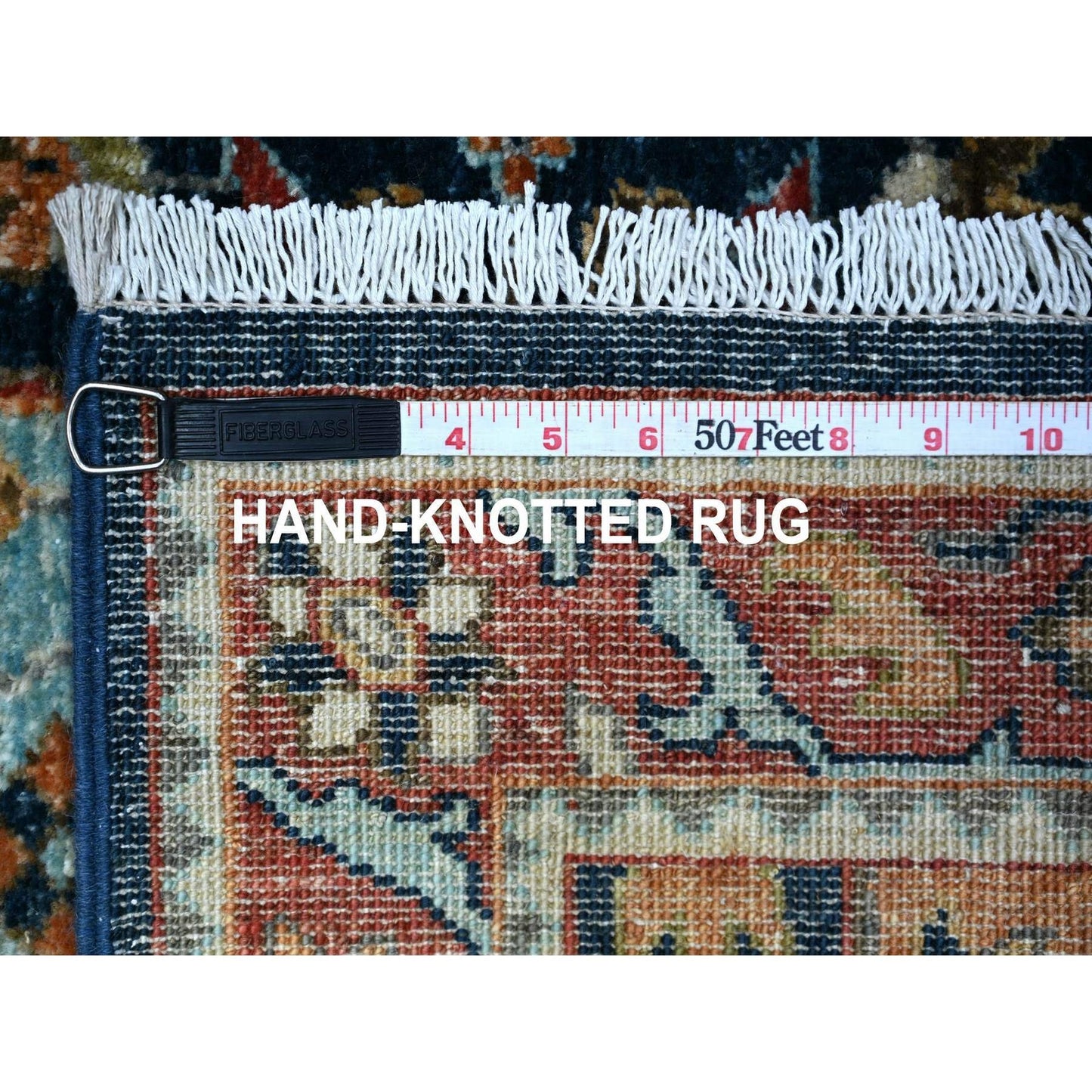 2'7"X9'8" Blue Fine Aryana Caucasian Ashtafa Hand Knotted Oriental Rug