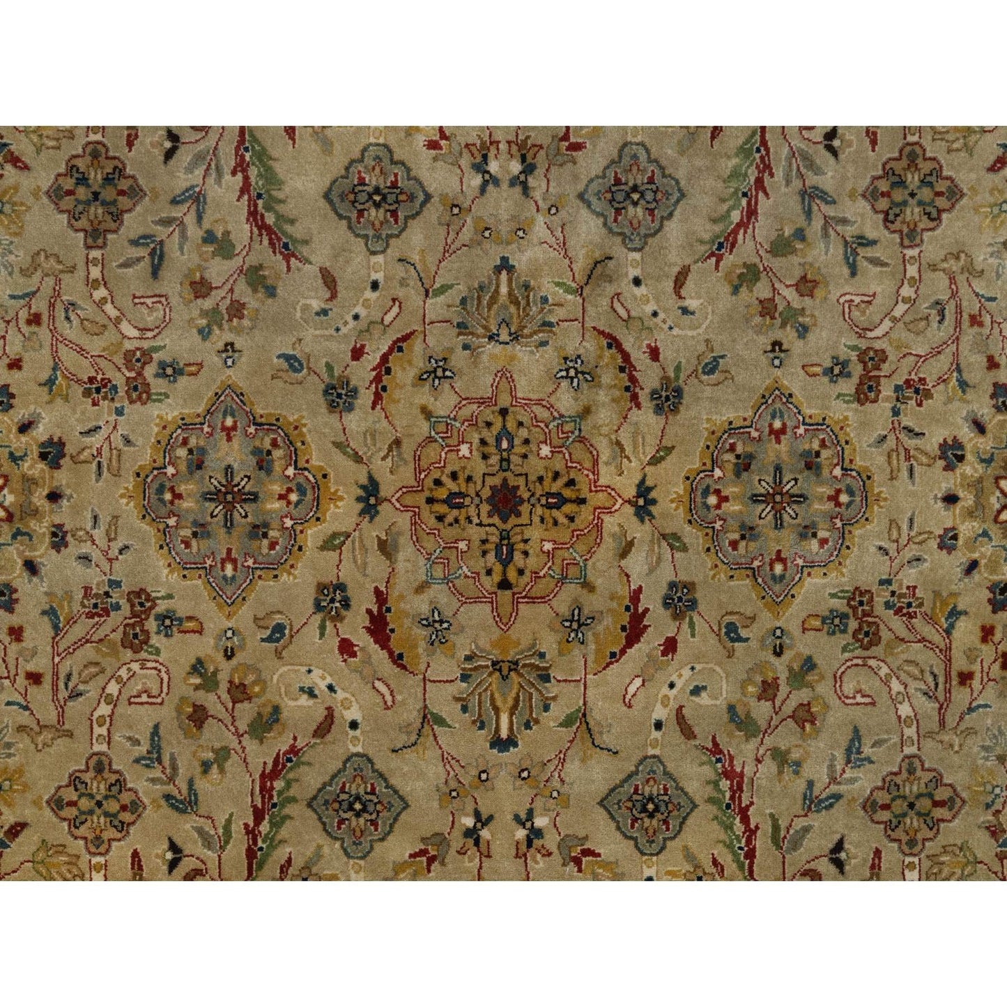8'X10' Brown Kishoon Design 300 Kpsi New Zealand Wool Hand Knotted Rug