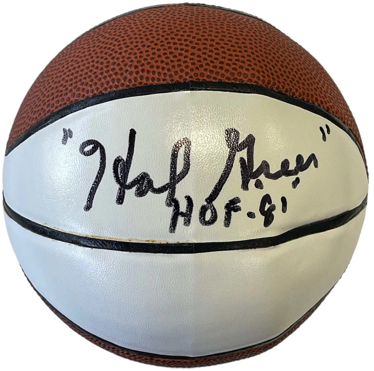 Hal Greer Hof 81 Signed Mini Basketball