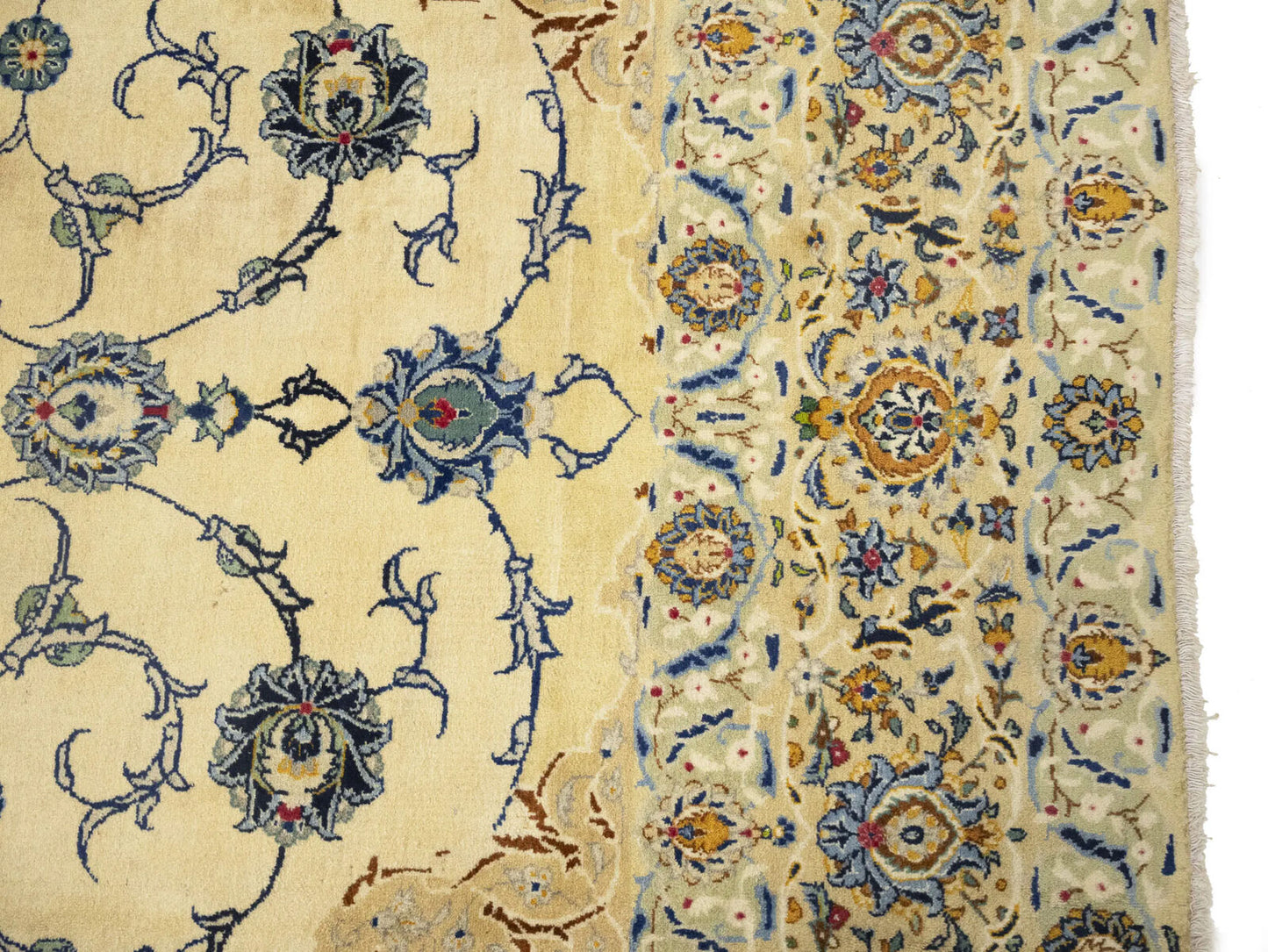 Semi-Antique Vintage Signed Handmade Wool Rug