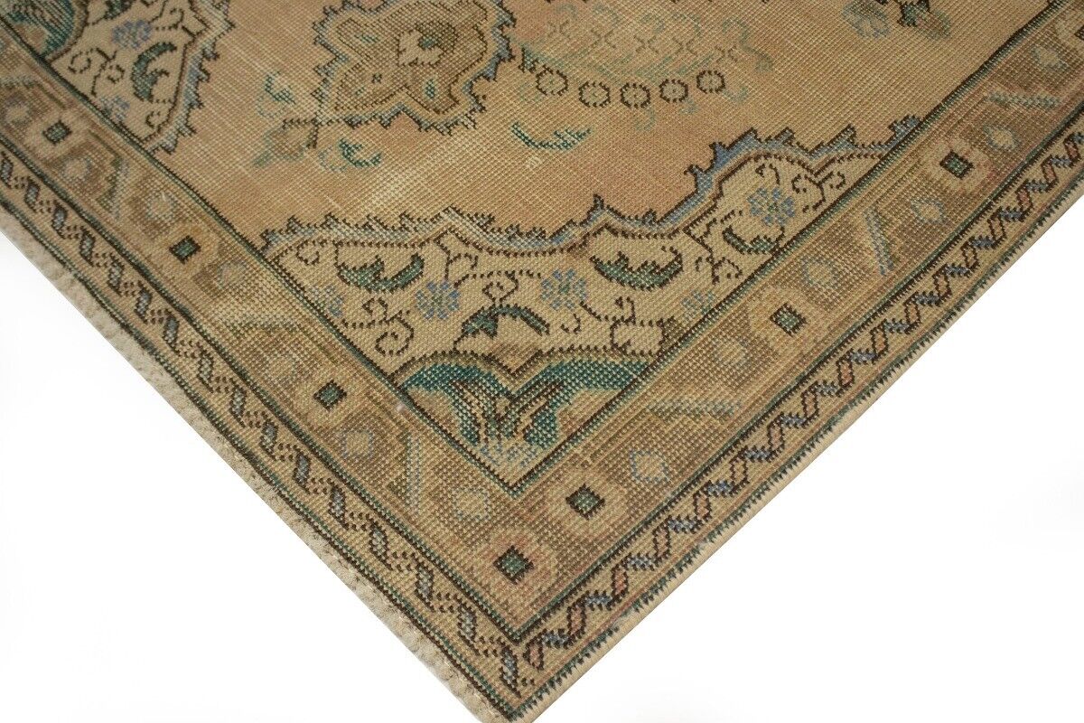 Antique Vintage Oriental Rug Peach Muted