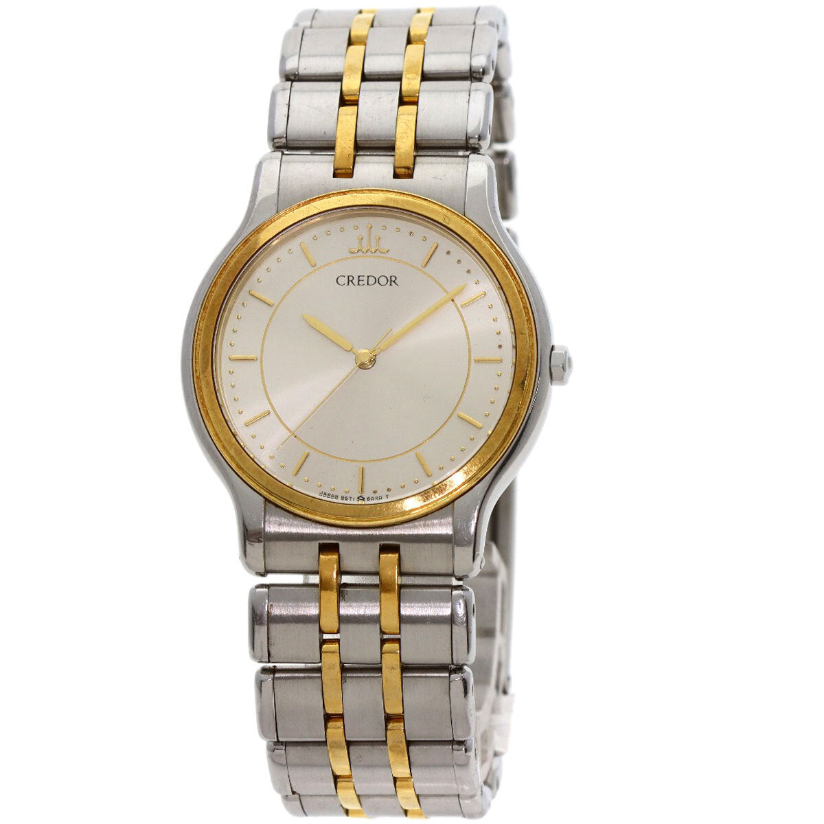 Seiko Credor Round Face Watches 9571-6020 Stainless Steel/Ssxk18Yg Mens