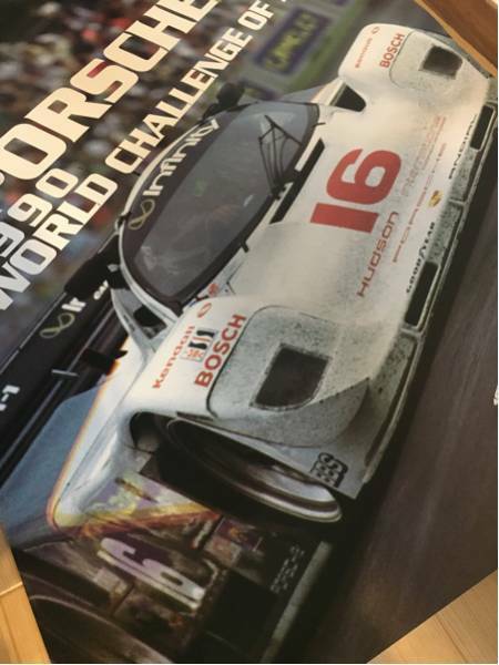 Original Vintage Rare Race Poster Porsche Wins