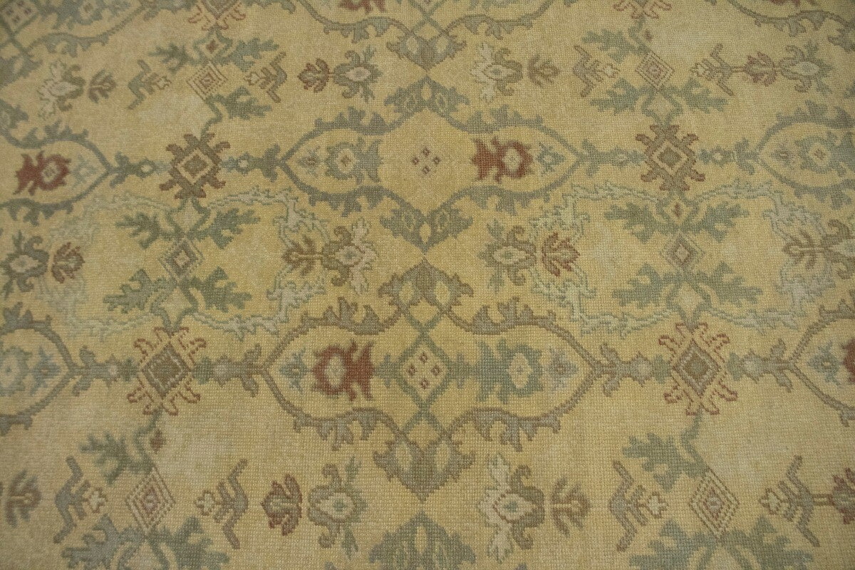 Hand-Knotted Oriental Rug Muted Antique-Washed