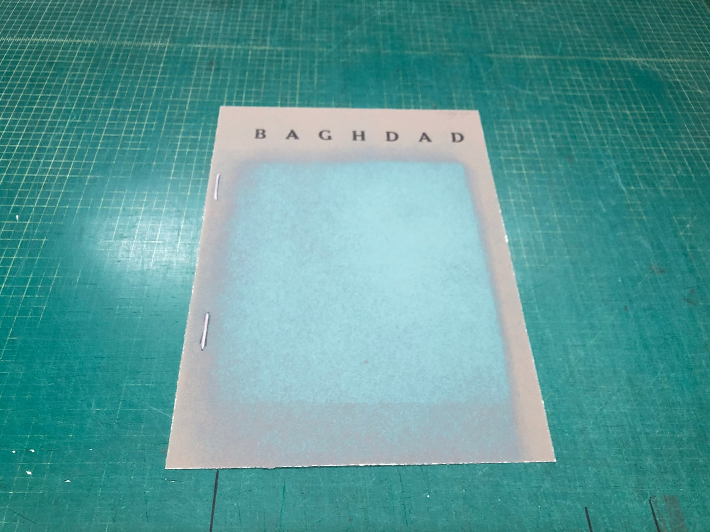 R.B. Kitaj Baghdad Signed " Serigraph Contemporary Turquoise, Gre