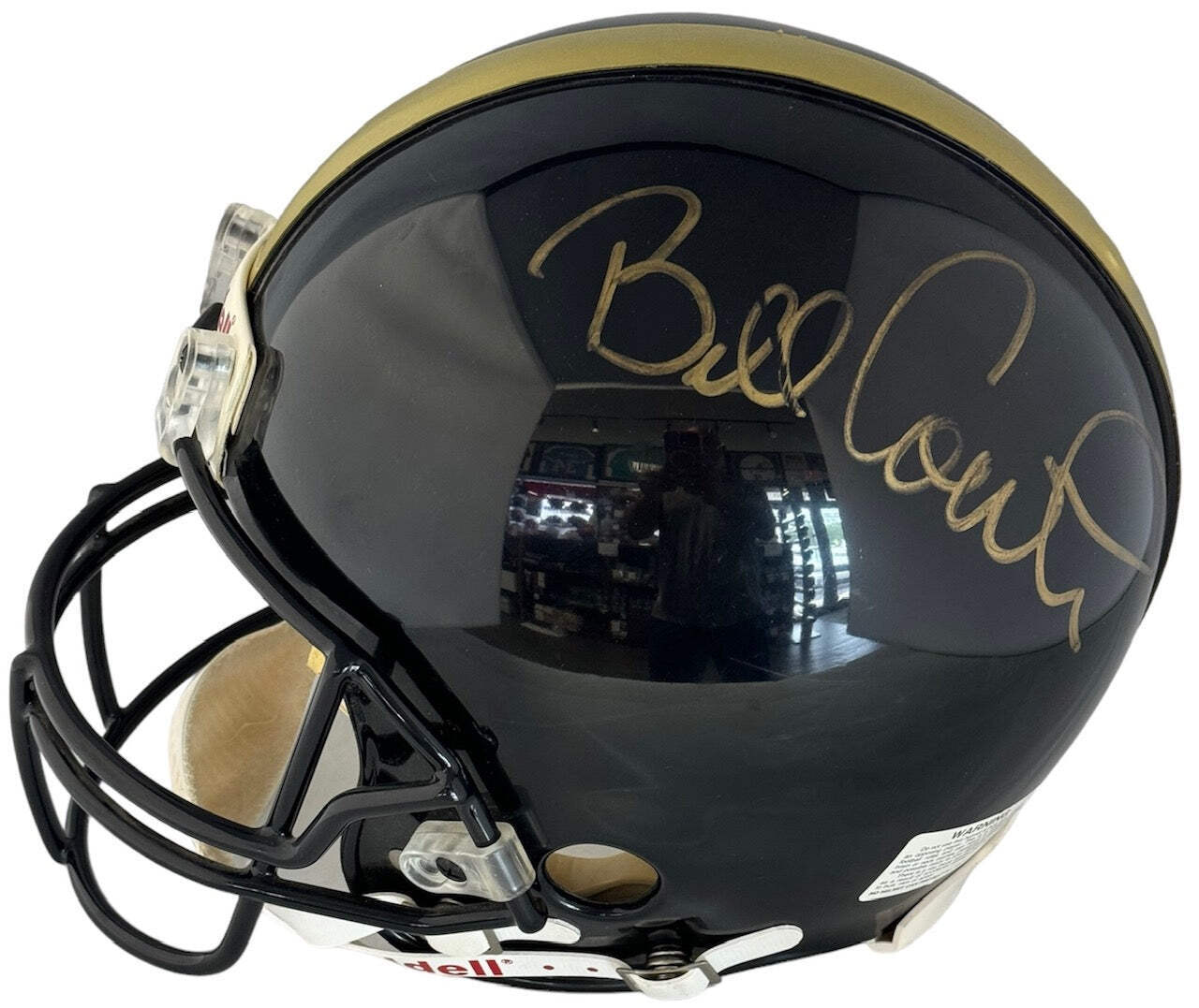 Bill Cowher Autographed Steelers Full Size Helmet