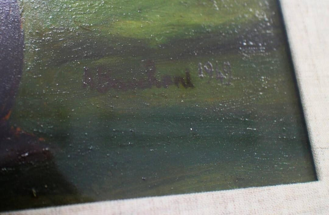 Andre Bauchant (France 1873-1958) Original Oil Painting On Canvas Signed Framed