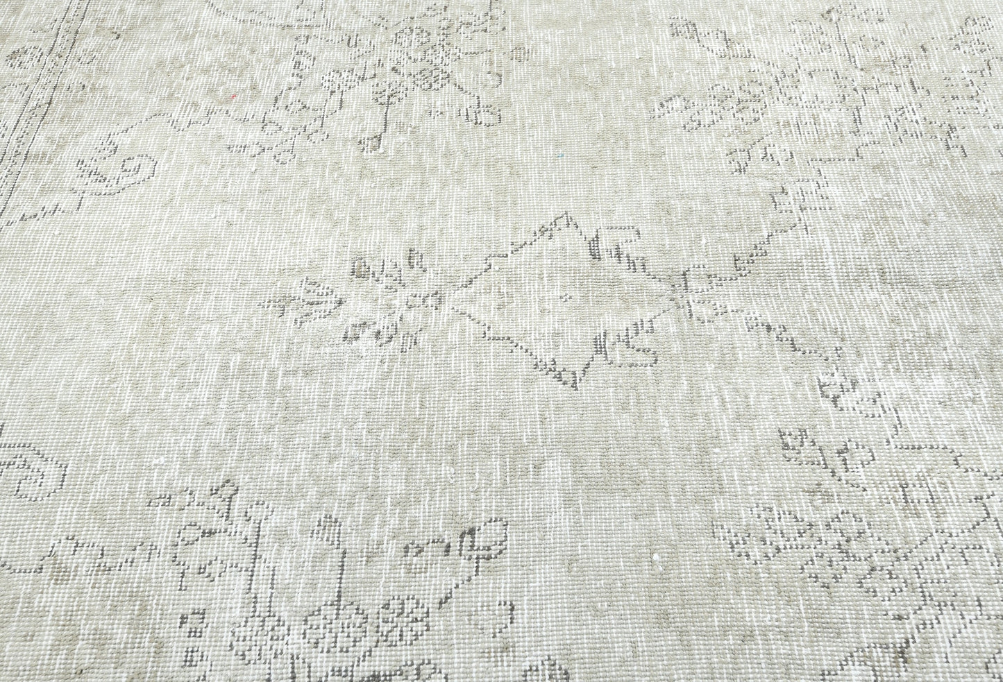 Antique Distressed Oriental Rug Vintage Floral
