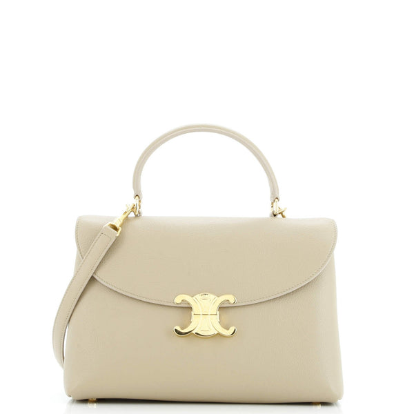 Celine Nino Top Handle Bag Leather Teen
