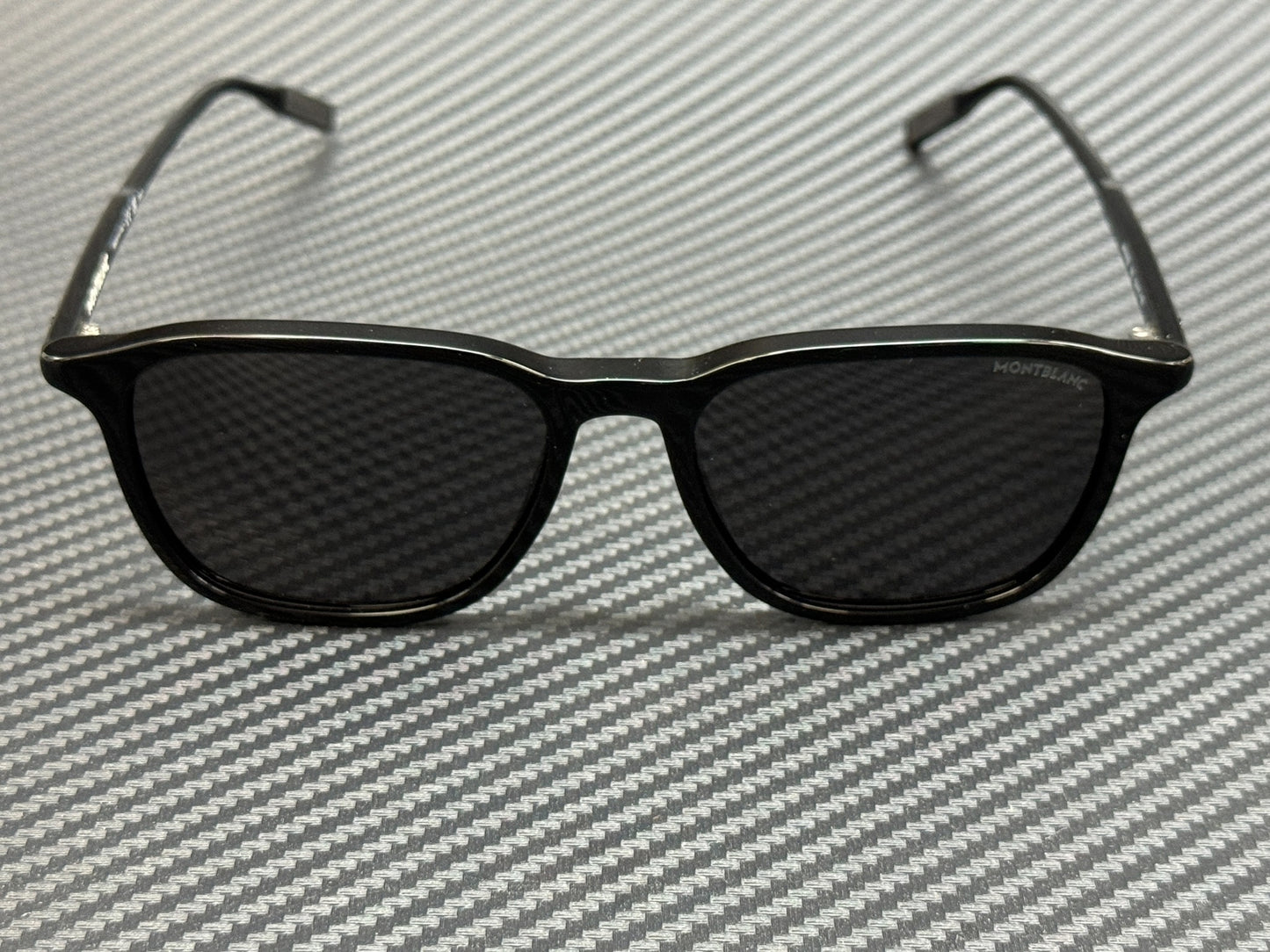 Mont Blanc Mb0082S 001 Black Grey Men'S 53 Mm