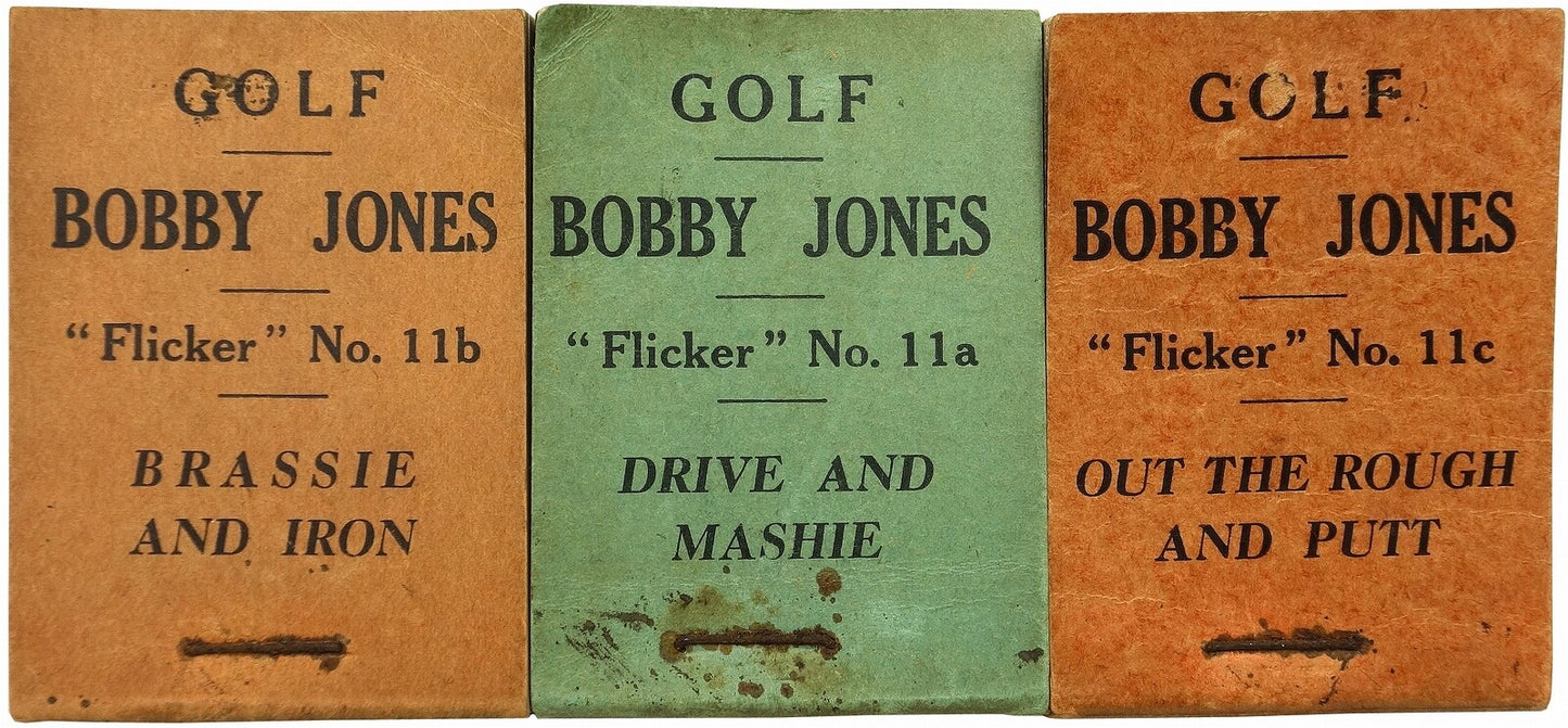 Bobby Jones Golf Flicker Book 11A 11B 11C