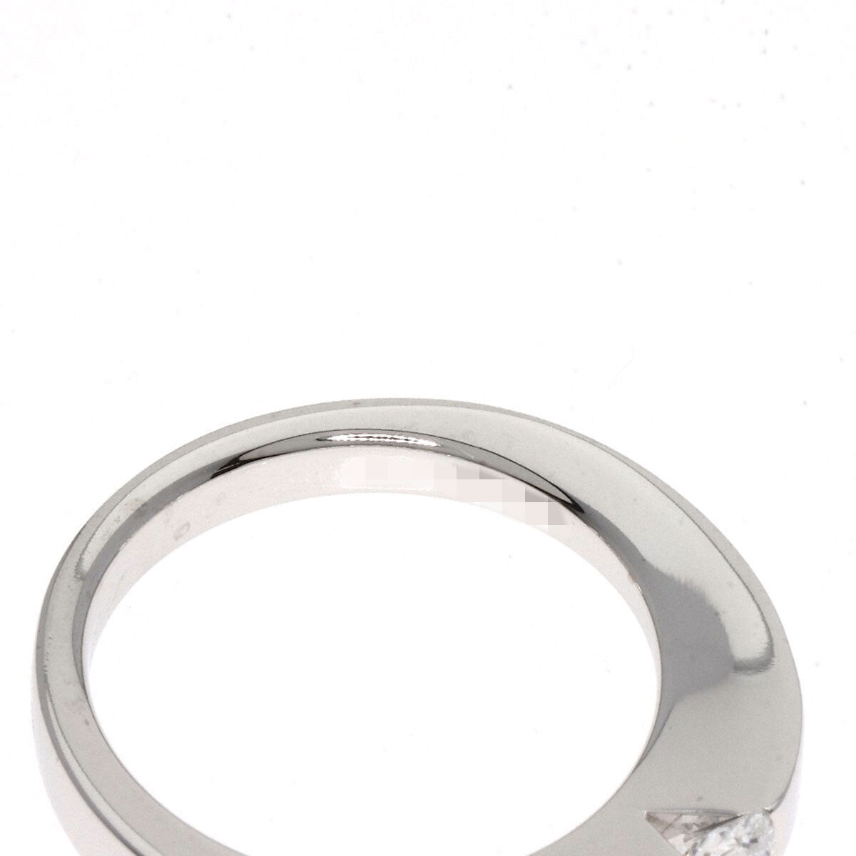Cartier Ring Date With Diamond #46 K18 White