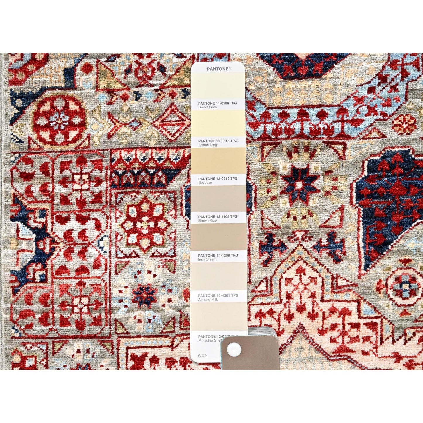 2'4"X24'8" White Natural Wool Hand Knotted Mamluk Design Xl Runner Rug