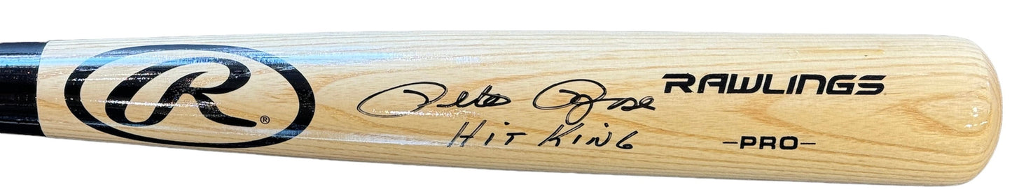 Pete Rose Autographed Rawlings Big Stick Ash Bat (Psa)
