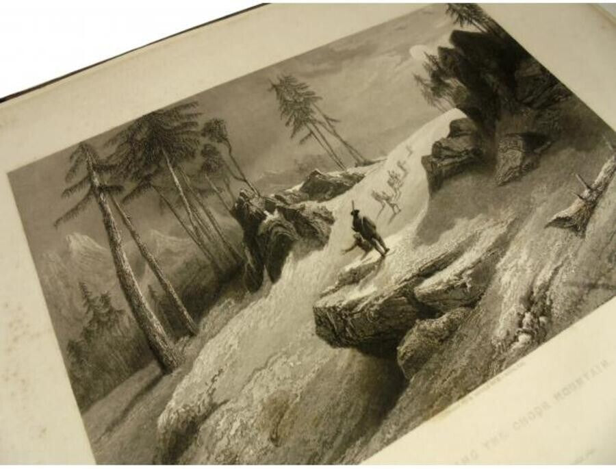 George Francis White - Views In India Himalaya Mountains 1838 Original Etching