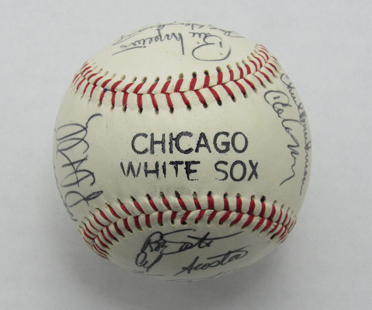 1974 White Sox Team Signed By 22 Baseball Santo