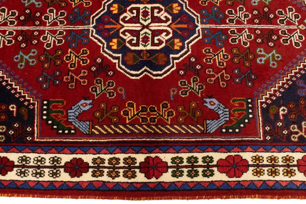 Handmade Wool Tribal Oriental Rug Equestrian