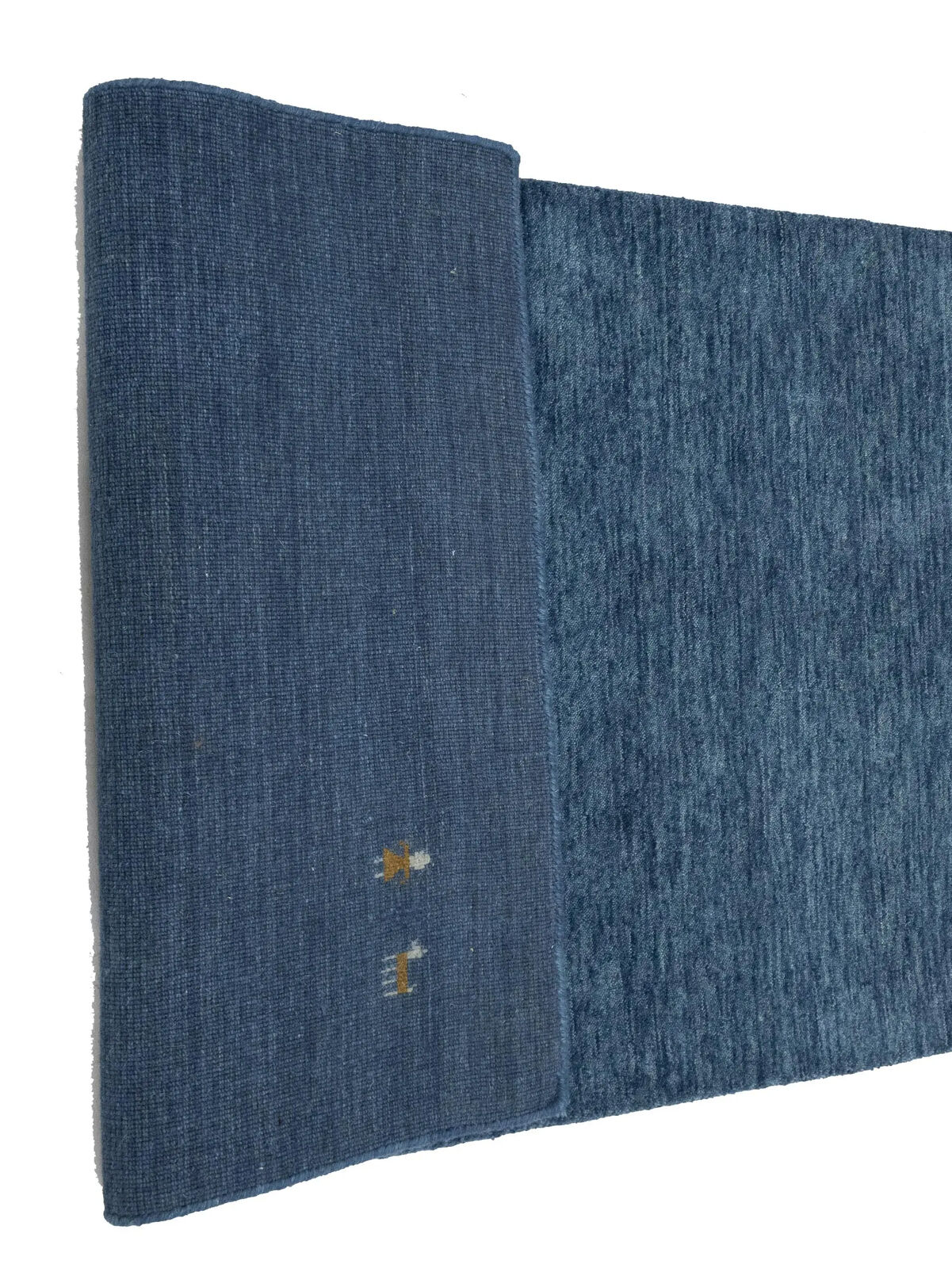 Modern Gabbeh Runner Rug 3X10 Ft Steel Blue