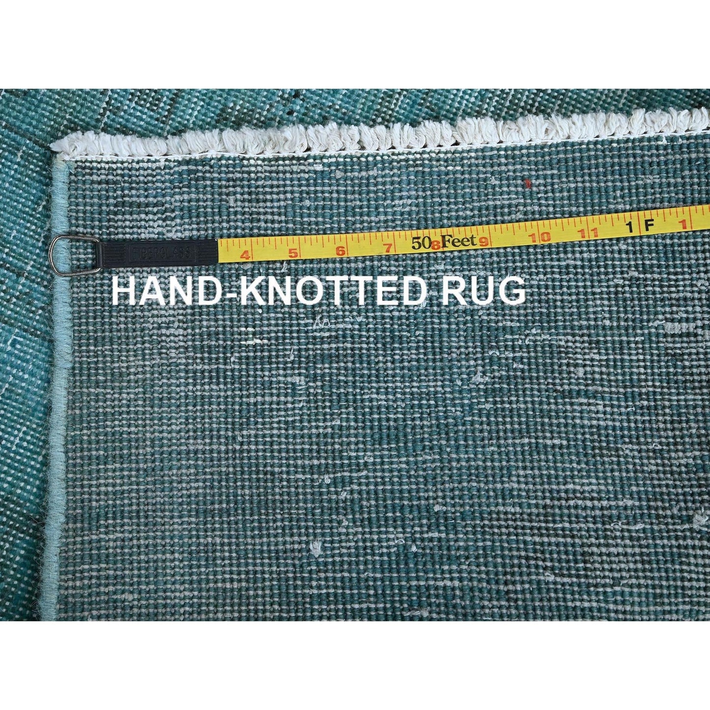 2'3"X6'2" Blue Overdyed Vintage Zoroastrian Hand Knotted Wool Runner Rug