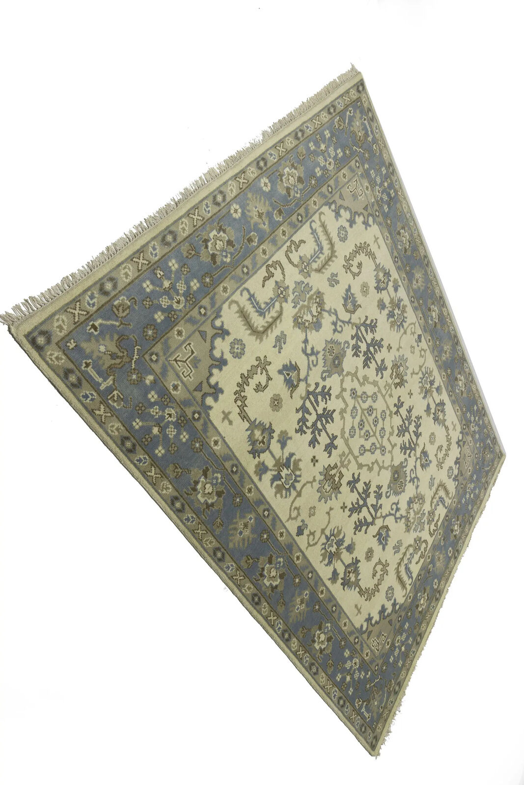 8X10 Ft Oushak Chobi Oriental Rug Floral Design