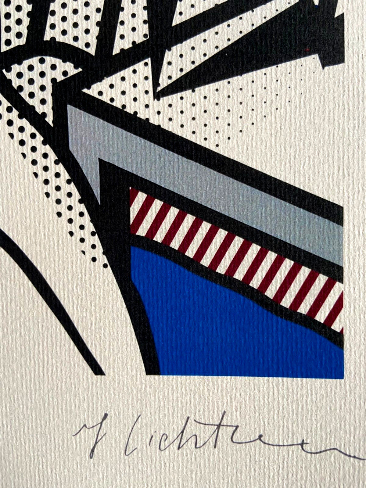 Roy Lichtenstein Lithograph Coa Original Signed