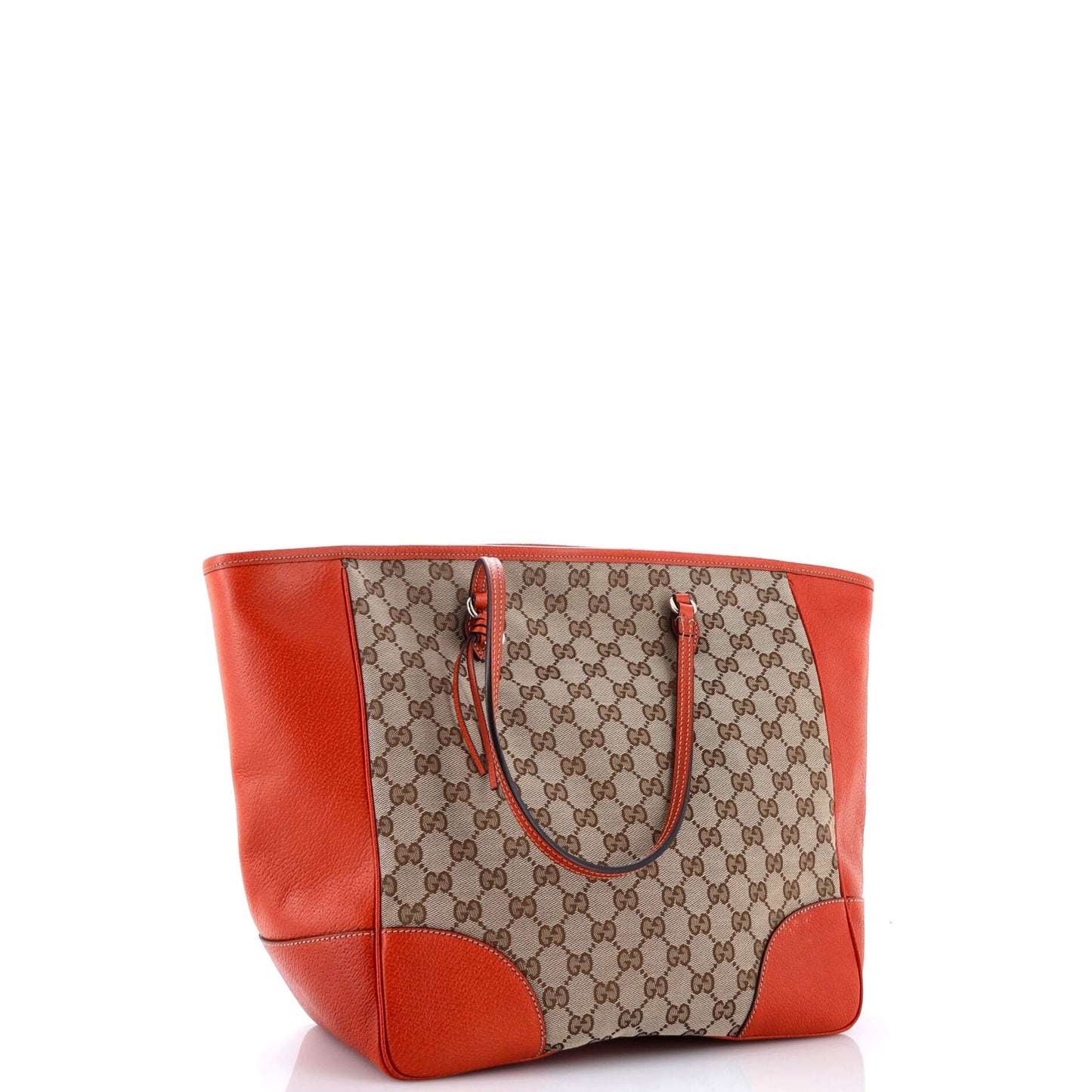 Gucci Bree Tote Gg Canvas With Leather Medium