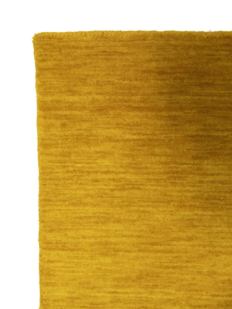 Marigold Solid Design Hand-Loomed 8X8 Gabbeh Wool