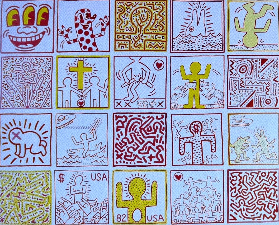 Keith Haring Lithograph ''Usa