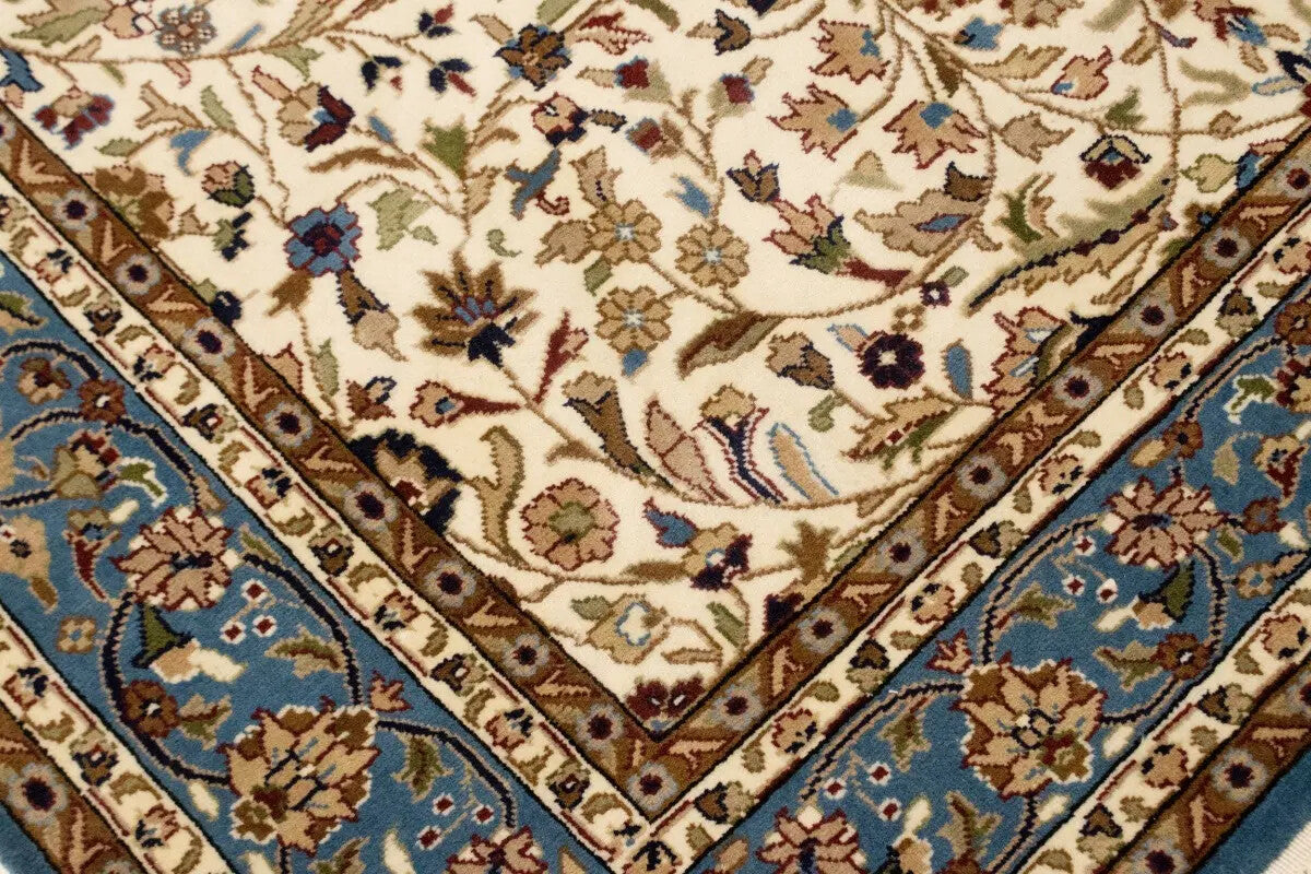 Rare Handmade Kirman Floral Design Rug Oriental