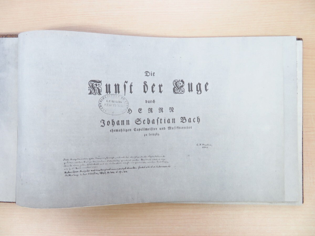 Johann Sebastian Bach Die Kunst Der Fuge 1979