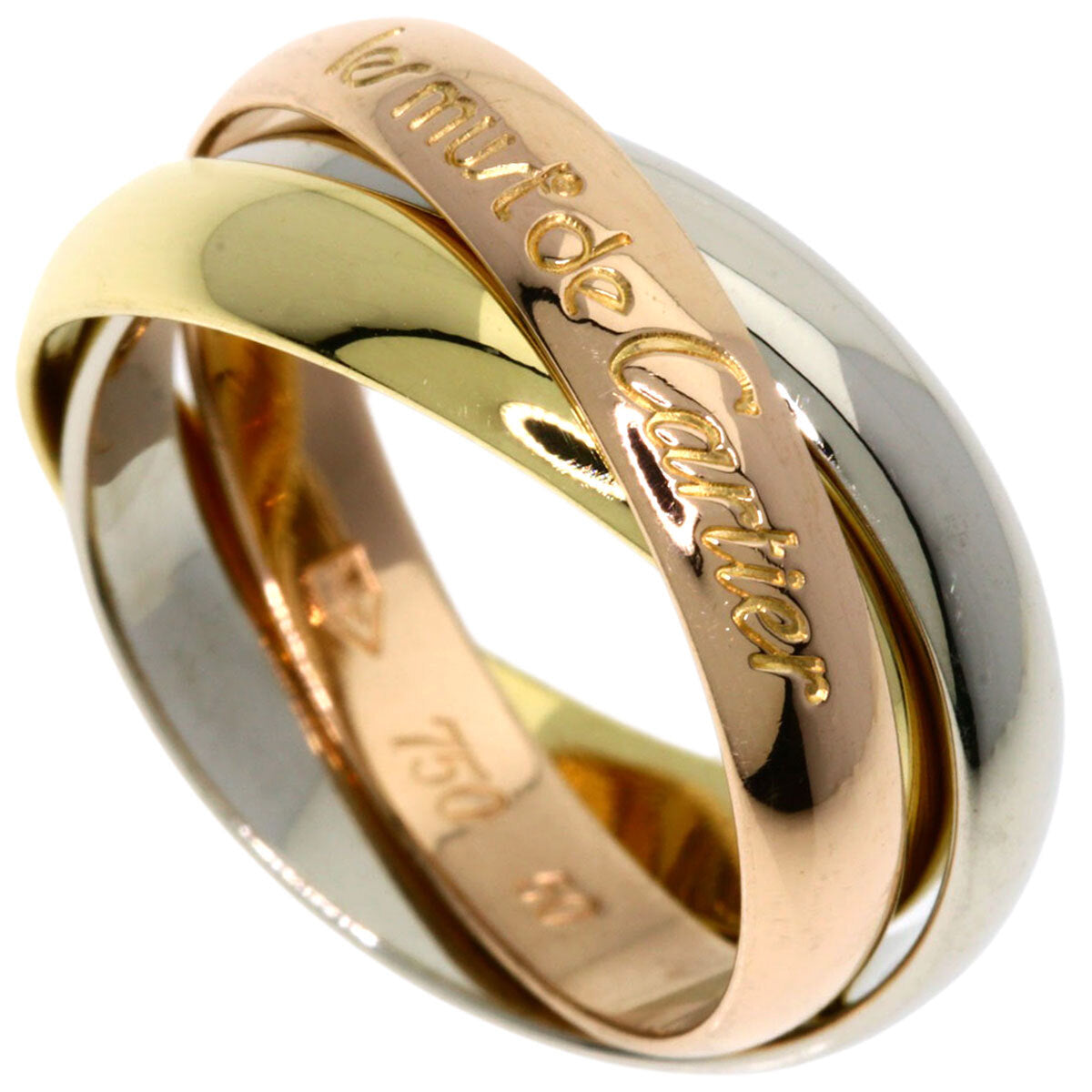Cartier Ring Trinity #50 K18 Yellow Gold K18