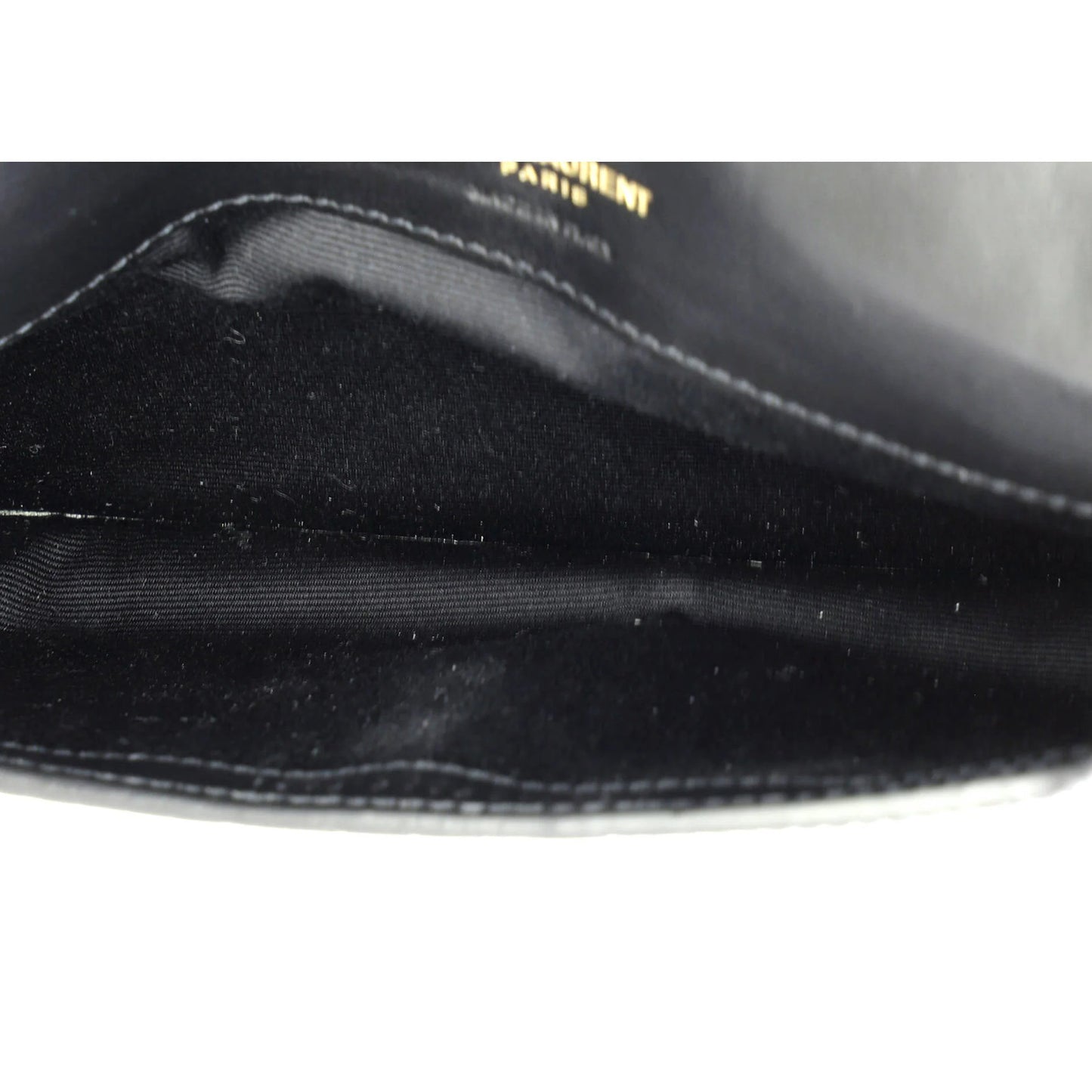 Saint Laurent Classic Monogram Phone Holder Shoulder Bag Crocodile Embossed