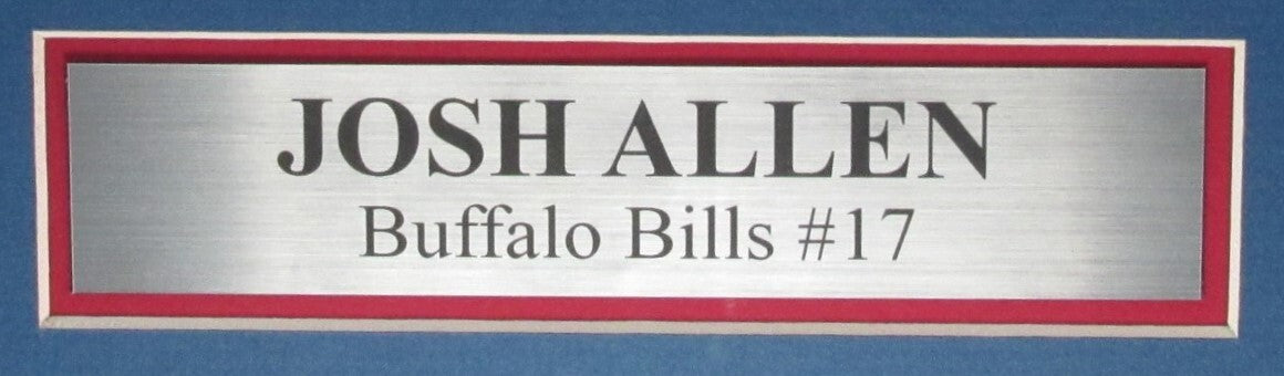Josh Allen Autographed White Custom Football