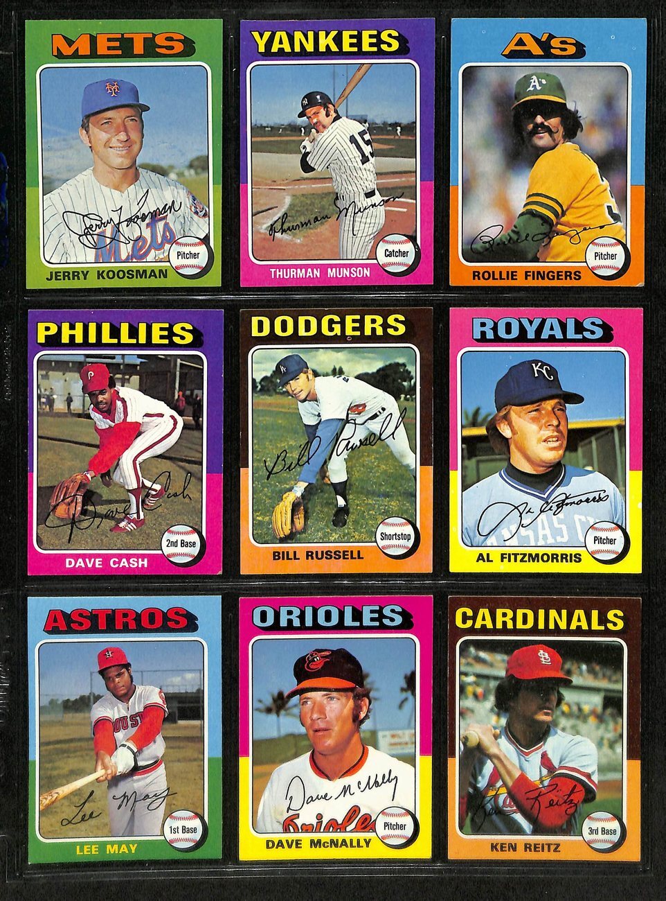 1975 Topps Baseball Complete Set (660) Aaron,