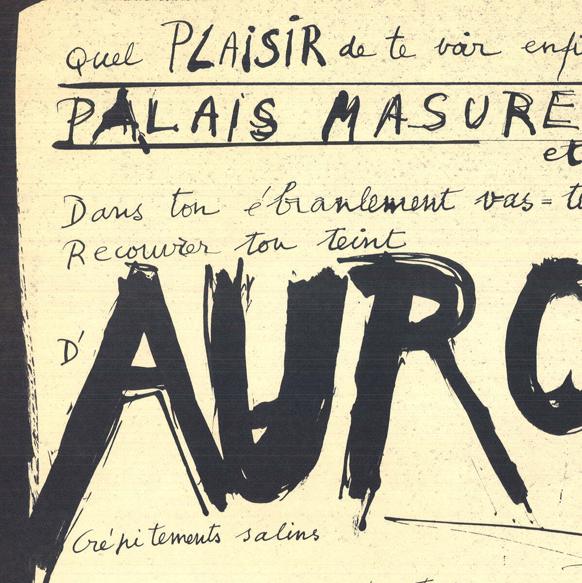 Bernard Dufour Time Dawns... " Lithograph Contemporary