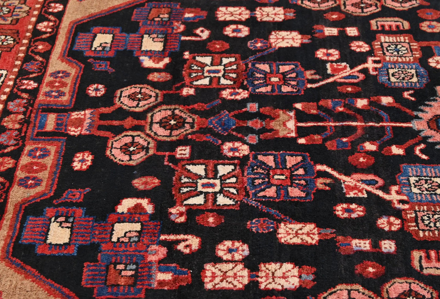 Handmade Tribal Geometric 5X8 Ft Vintage Oriental