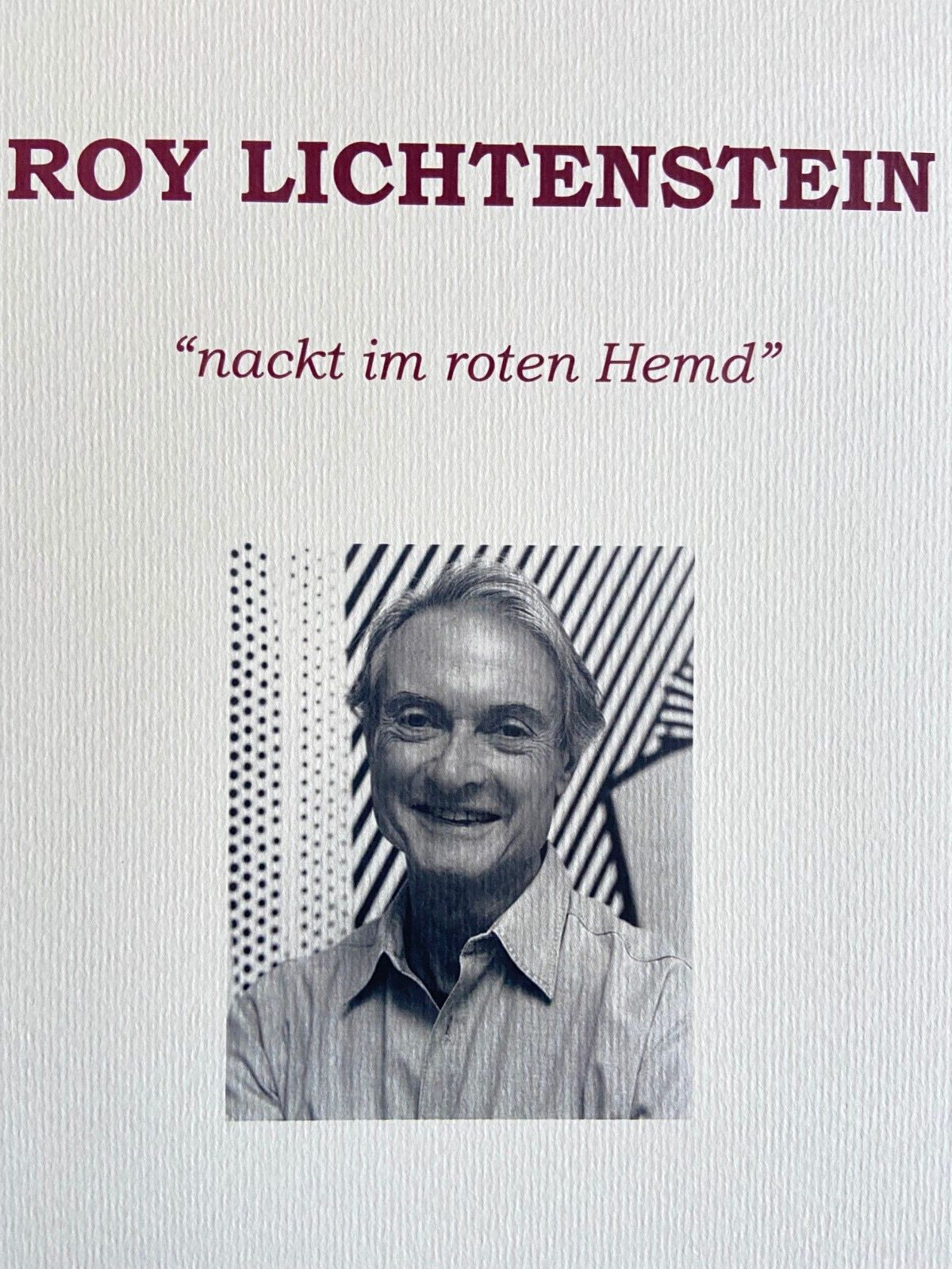 Roy Lichtenstein Lithograph Coa Signed Op Limited Edition