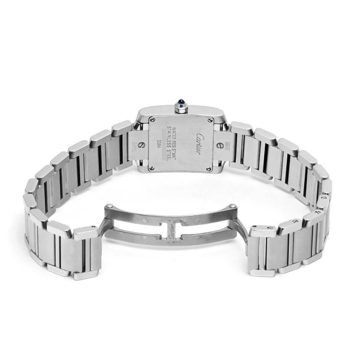 Cartier Tank Franaise Sm W51008Q3 Silver Ladies Used Watch #363325