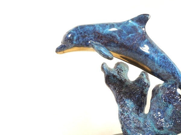 Christian Lassen Bronze Sculpture "Dolphin" Signed Limited Edition 1993