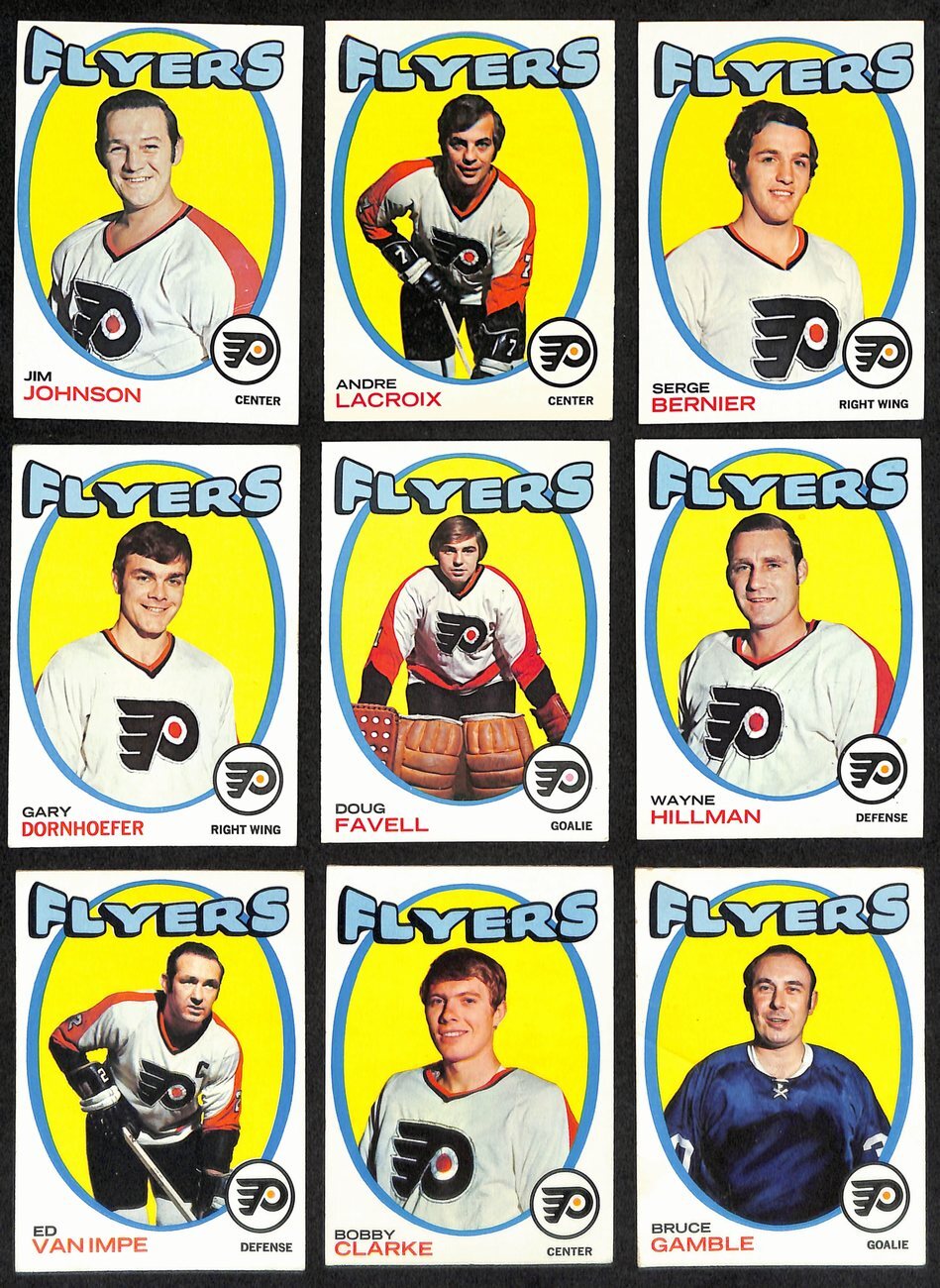 1971-72 Topps Hockey Philadelphia Flyers Complete