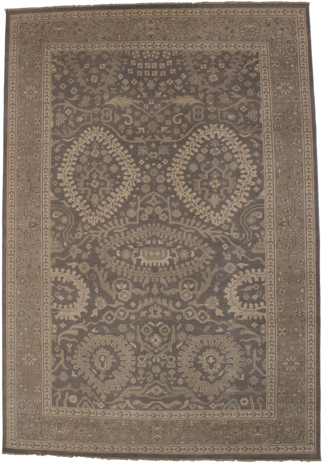 Handmade Extra Large Floral Oriental Rug Low Pile