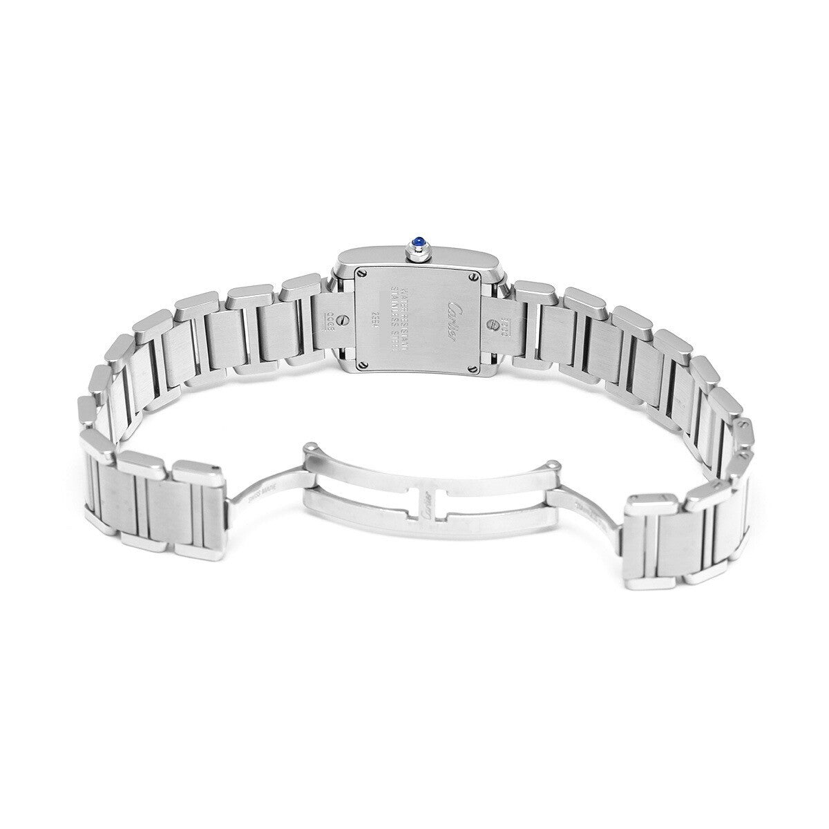 Cartier Tank Franaise Sm W51008Q3 Silver Ladies Used Watch #53495
