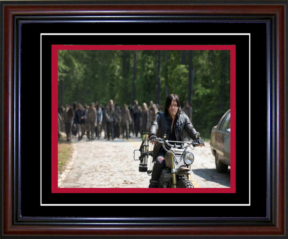 Norman Reedus Unsigned Framed Daryl Dixon Walking