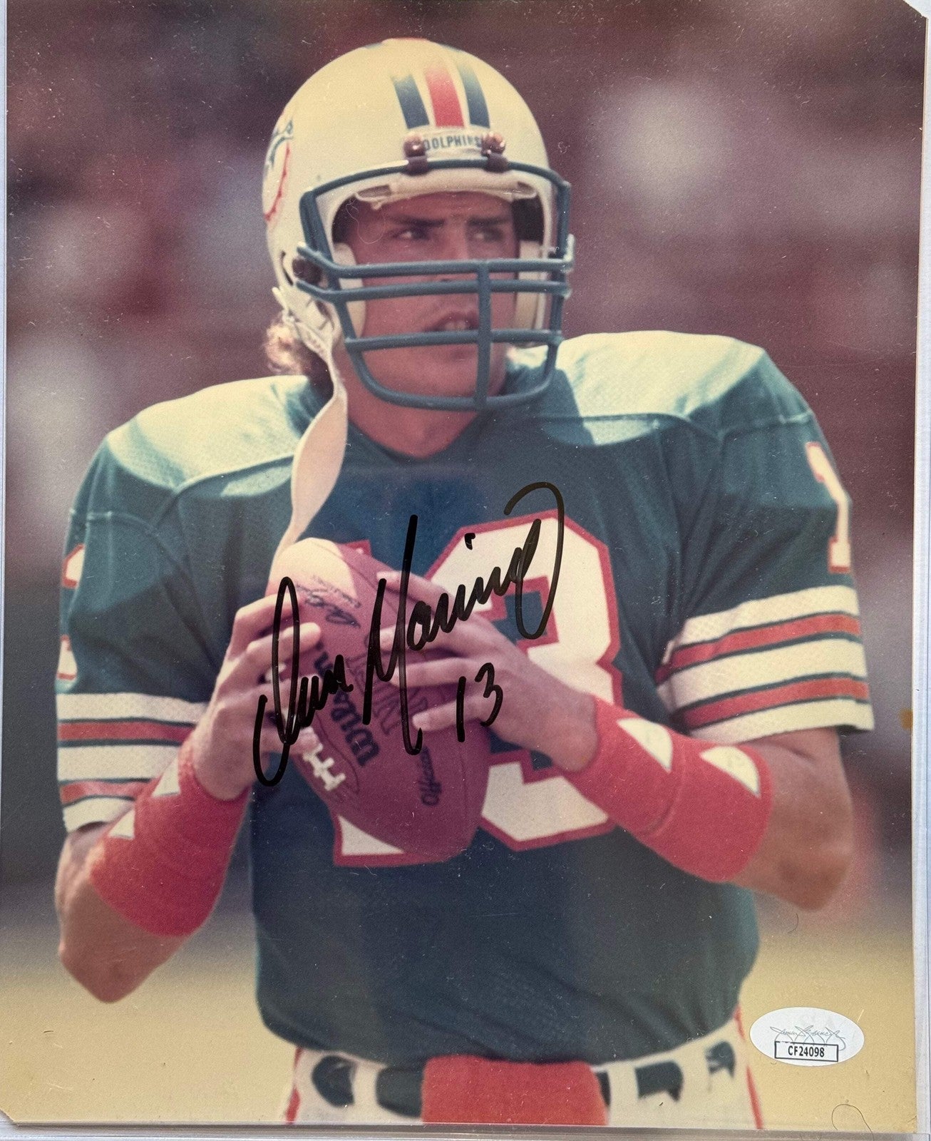 Dan Marino Autographed Miami Dolphins 8X10 Photo (Jsa)