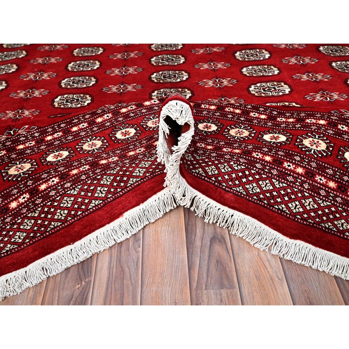 8'4"X10' Red Princess Bokara 100% Wool Hand Knotted Oriental Rug
