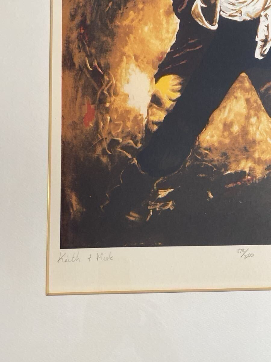 Ronnie Wood "Keith & Mick" Signed Lithograph 1990 Ltd Ed 178/250 Rolling Stones