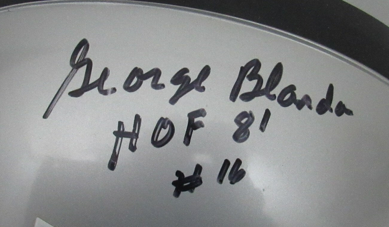 George Blanda Hof Signed Raiders Full Size