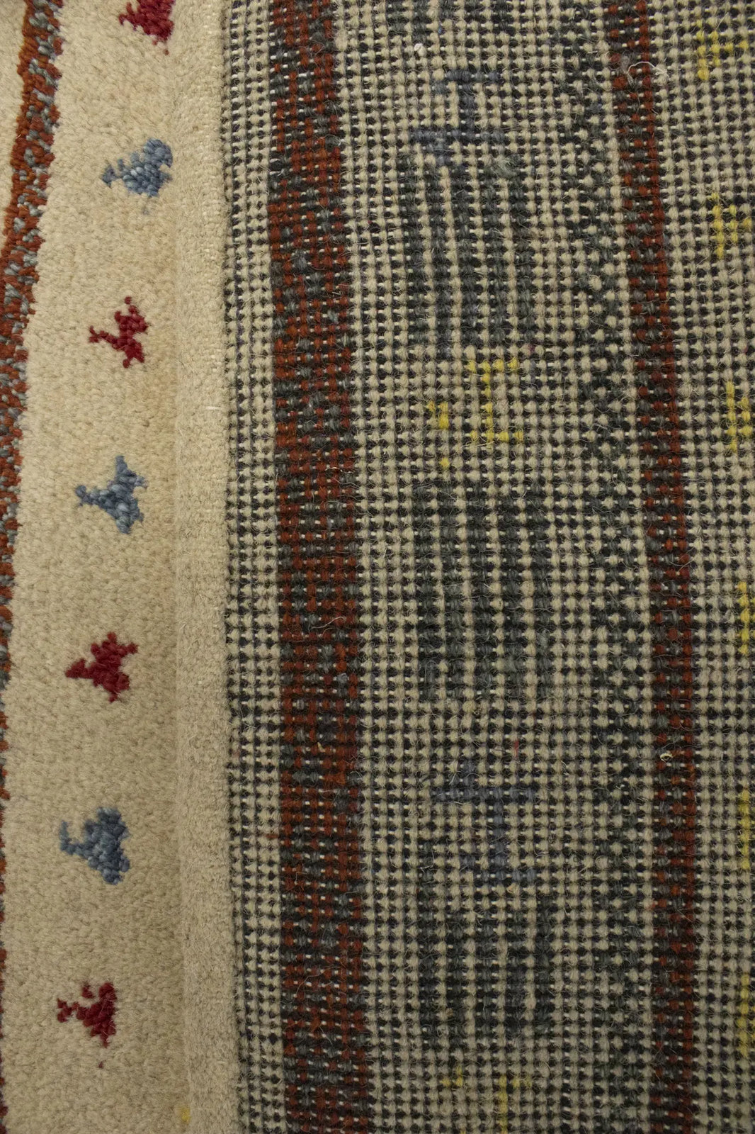 Handmade Stripes Tribal Indo-Gabbeh Runner Rug