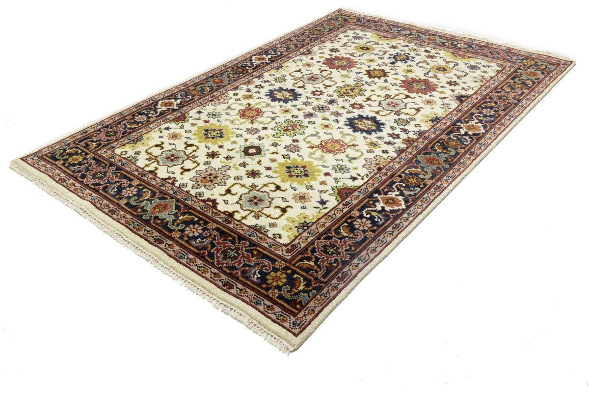 Handmade Floral Design Chobi Rug Wool Oriental